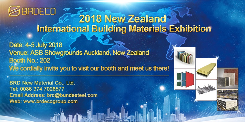 BRD Will Be Attend 2018 New Zealand Building Materials Exhibition