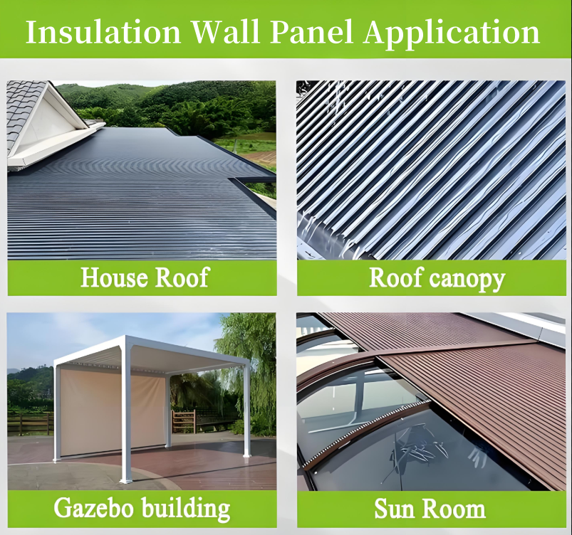 High-Performance PIR Insulated Aluminum Great Wall Panel
