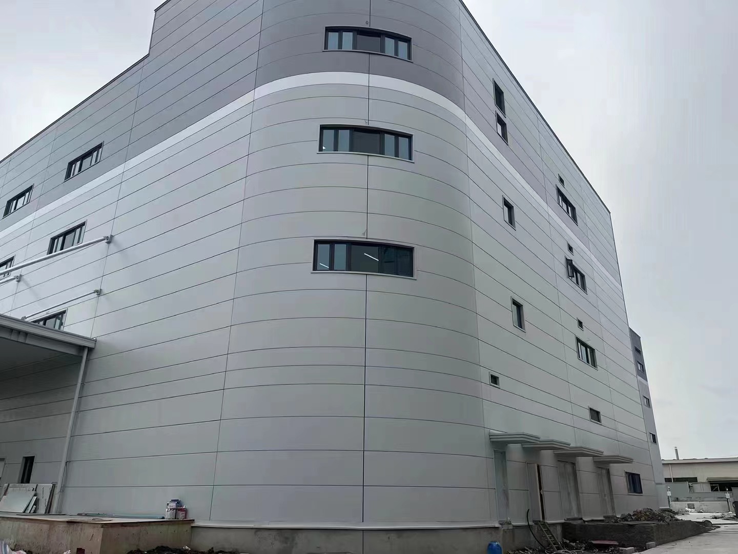 industrial park exterior wall
